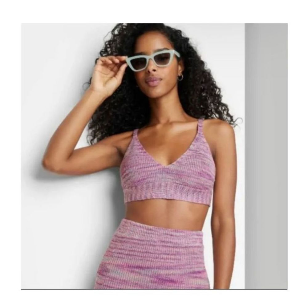 Wild Fable Crochet Triangle Cropped Tank
